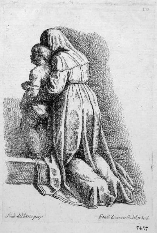 Storia dei Padri Serviti dipinta nel monastero dell'Annunciata di Firenze - incisore, Pinacoteca Tosio Martinengo, Brescia